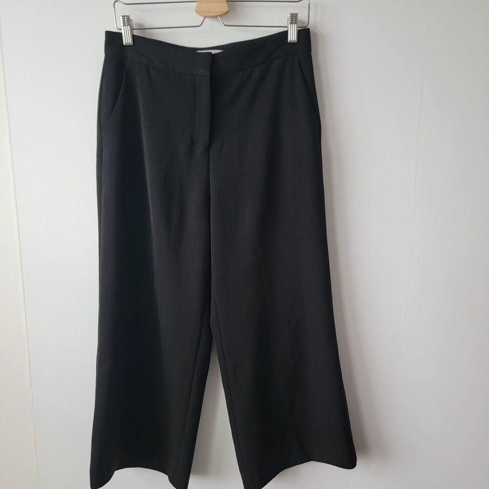 MM.LAFLEUR womens anderson wide leg pants size 6 Crop  high rise Career Office